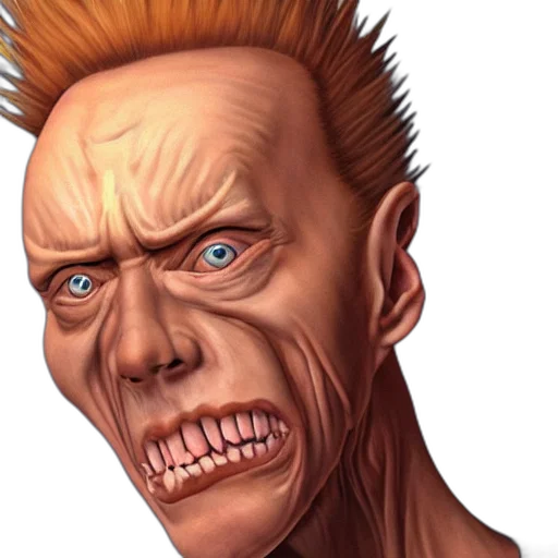 face, creature, comic book art, concept art transparent PNG cut-out