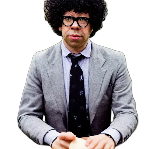 staff, jacket, face, hair transparent PNG cut-out