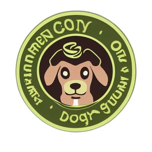 green, circular, coffee, shop transparent PNG cut-out