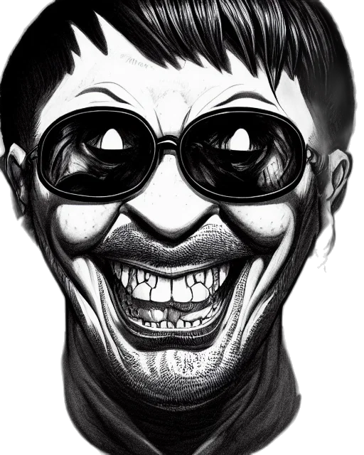 face, mask, cartoon, comic book art transparent PNG cut-out