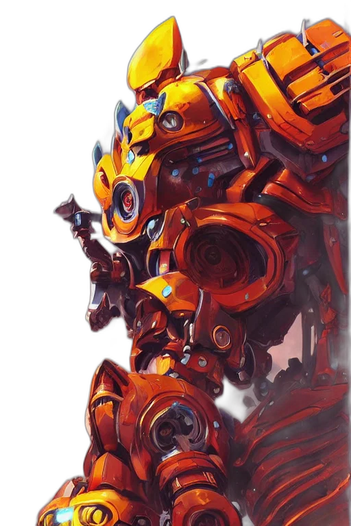 robot, weapon, face, mask transparent PNG cut-out