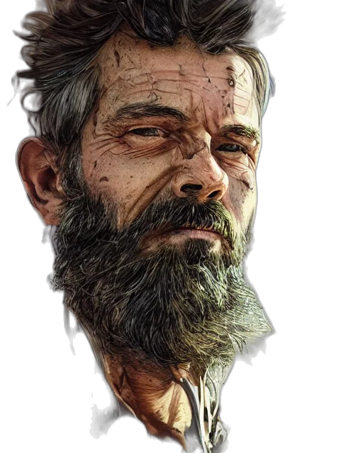 face, mask, animal, photorealistic transparent PNG cut-out