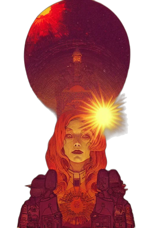 staff, crown, comic book art, concept art transparent PNG cut-out