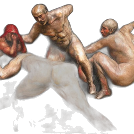 concept art, photorealistic, 3d render, oil painting transparent PNG cut-out