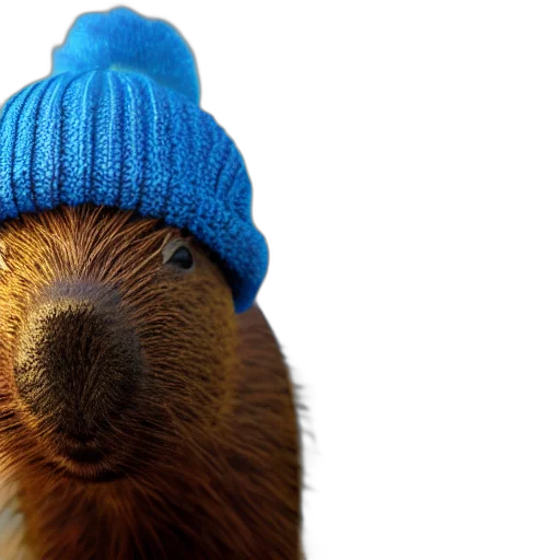 hat, animal, photorealistic, photograph transparent PNG cut-out