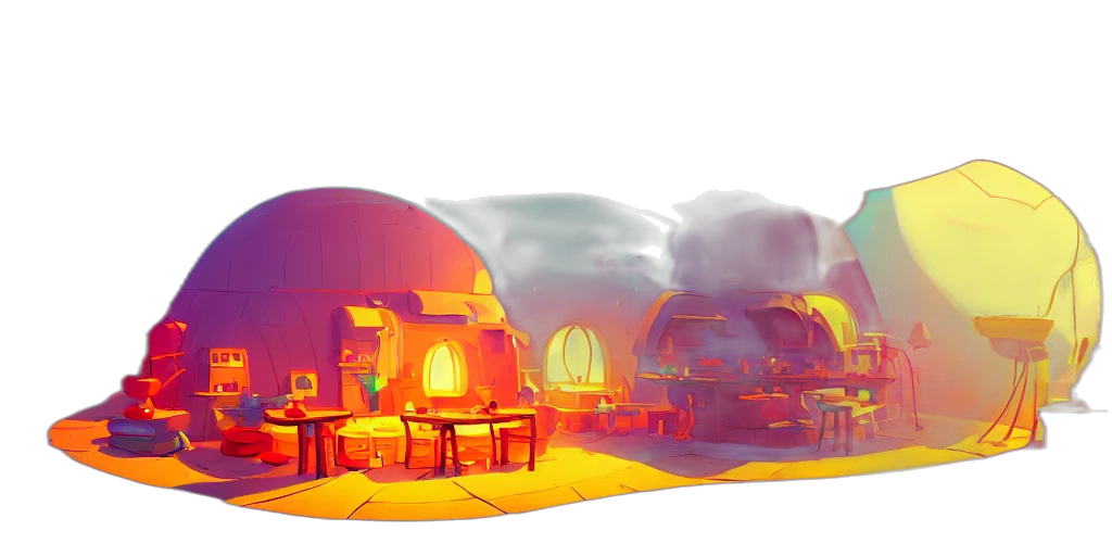 concept art, 3d render, fantasy art, pixel art transparent PNG cut-out