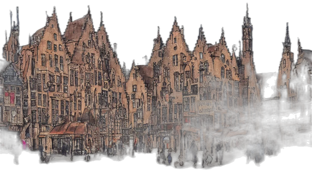 building, concept art, fantasy art, photorealistic transparent PNG cut-out