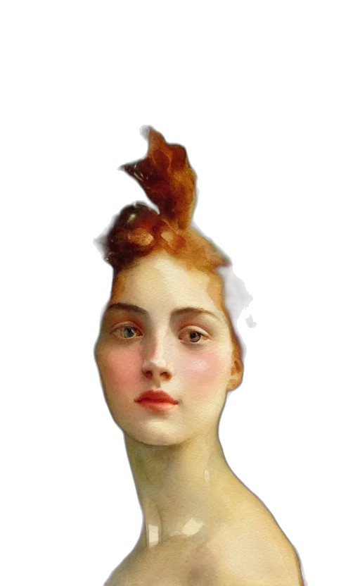 hair, crown, face, hat transparent PNG cut-out