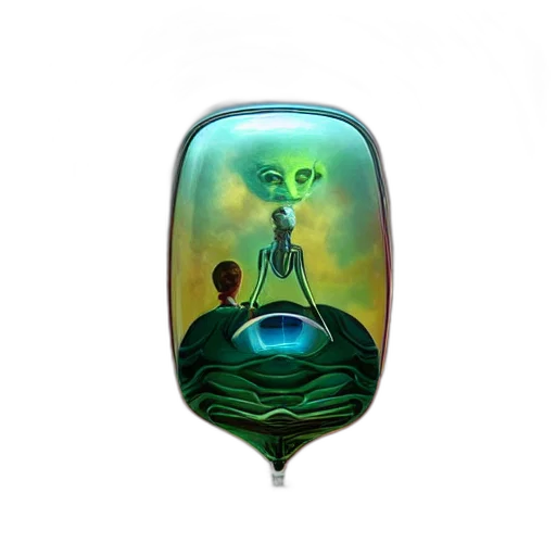 bottle, mask, jewelry, concept art transparent PNG cut-out