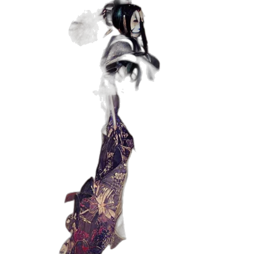 dragon, dress, staff, mask transparent PNG cut-out