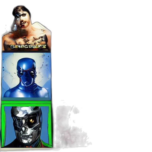 mask, robot, comic book art, concept art transparent PNG cut-out