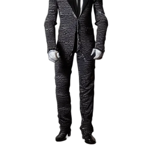 jacket, robot, staff, 3d render transparent PNG cut-out
