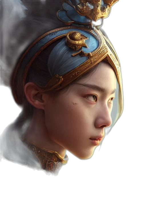 face, crown, staff, jewelry transparent PNG cut-out