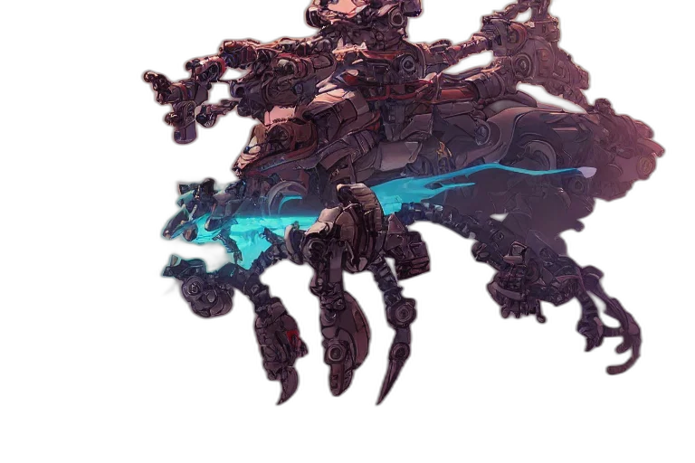 robot, weapon, dragon, creature transparent PNG cut-out