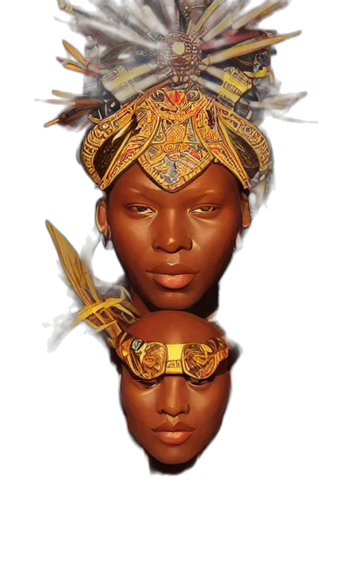 jewelry, crown, mask, face transparent PNG cut-out
