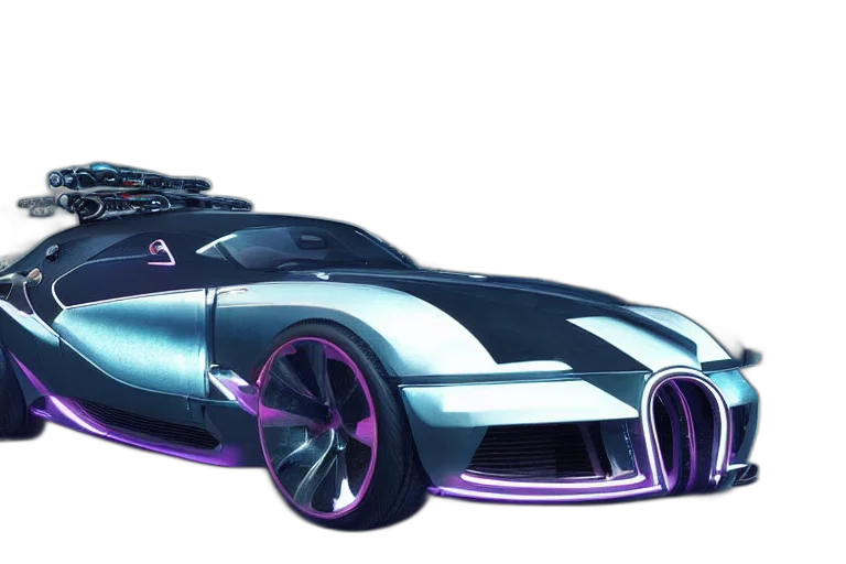 car, robot, concept art, cyberpunk transparent PNG cut-out