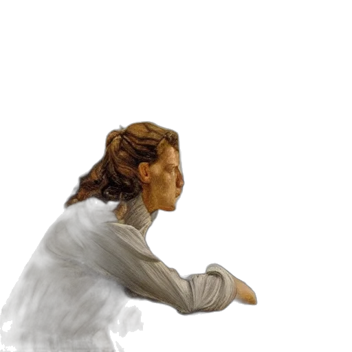 staff, face, hair, dress transparent PNG cut-out