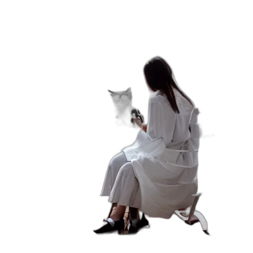 dress, staff, furniture, creature transparent PNG cut-out