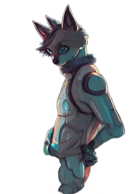 robot, jacket, mask, creature transparent PNG cut-out