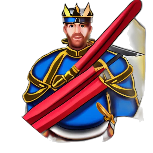 crown, sword, staff, weapon transparent PNG cut-out
