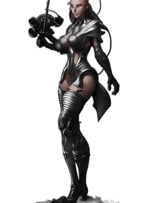 robot, concept art, fantasy art, cyberpunk transparent PNG cut-out
