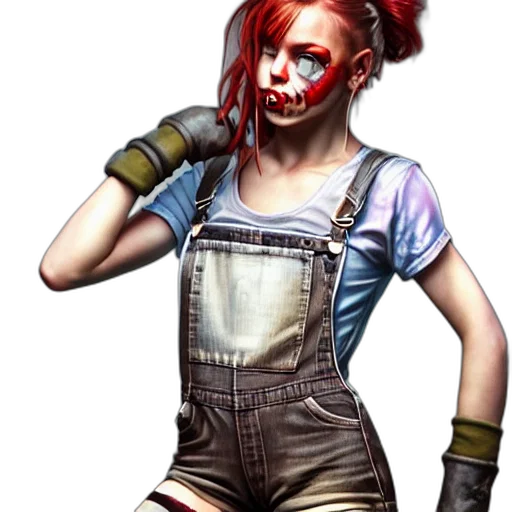 face, concept art, comic book art, cyberpunk transparent PNG cut-out