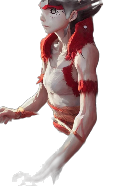 creature, dragon, staff, mask transparent PNG cut-out