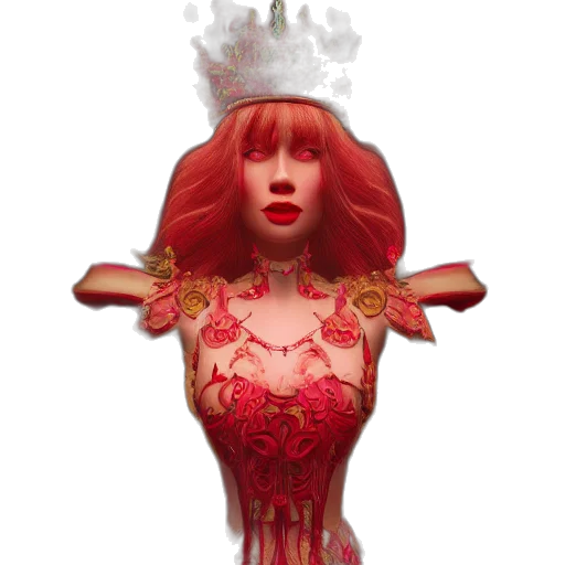 crown, dress, concept art, fantasy art transparent PNG cut-out