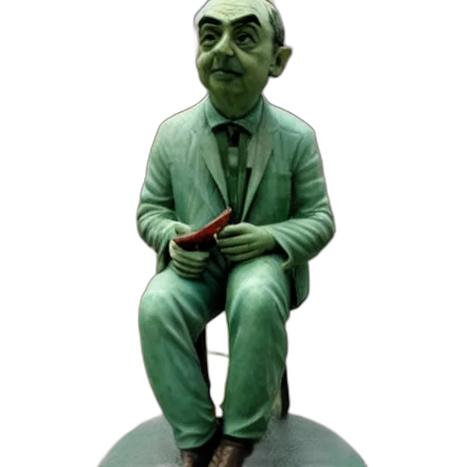 staff, 3d render, concept art, green transparent PNG cut-out