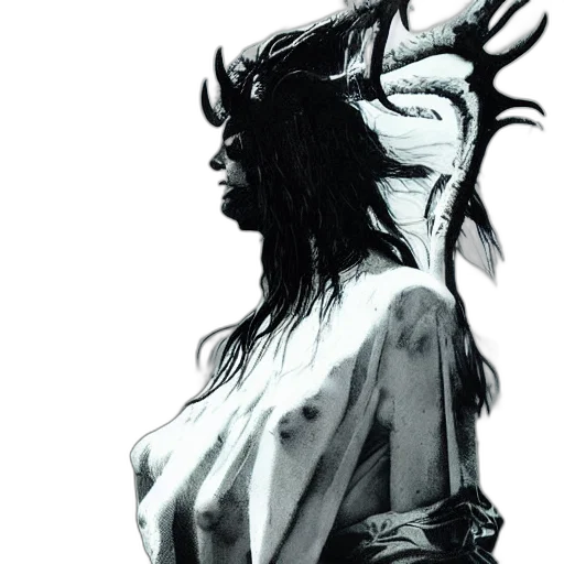 dress, creature, mask, dragon transparent PNG cut-out
