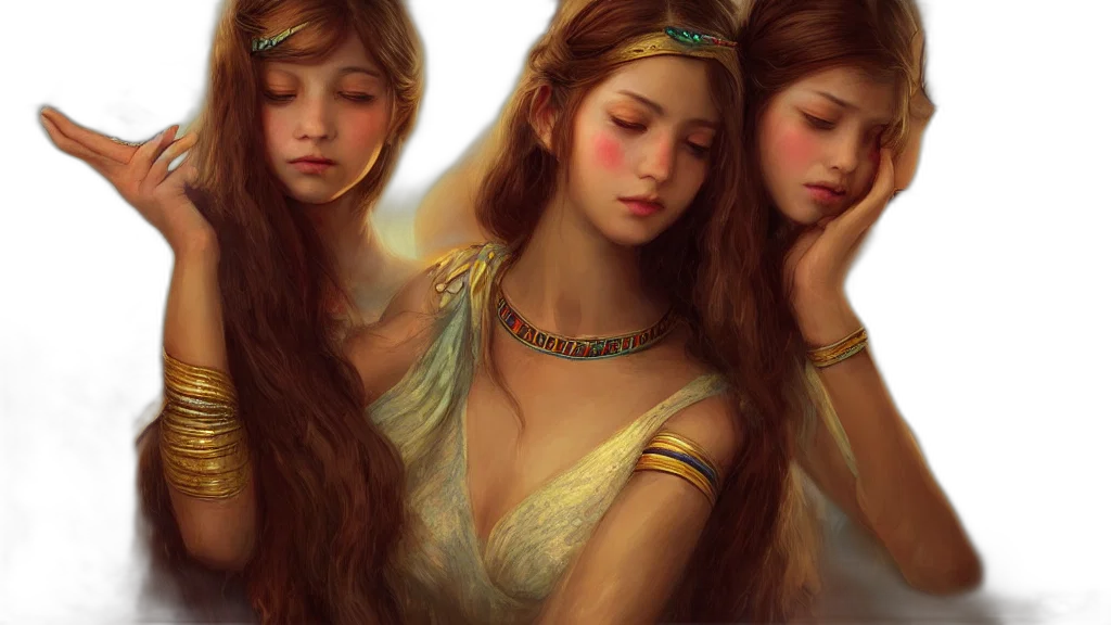 jewelry, crown, fantasy art, oil painting transparent PNG cut-out