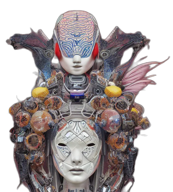mask, robot, jewelry, face transparent PNG cut-out