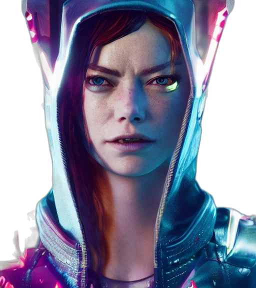 face, robot, mask, jacket transparent PNG cut-out