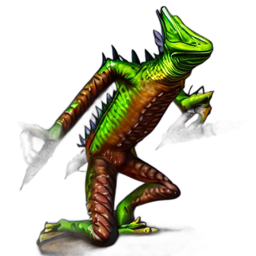 dragon, creature, staff, animal transparent PNG cut-out