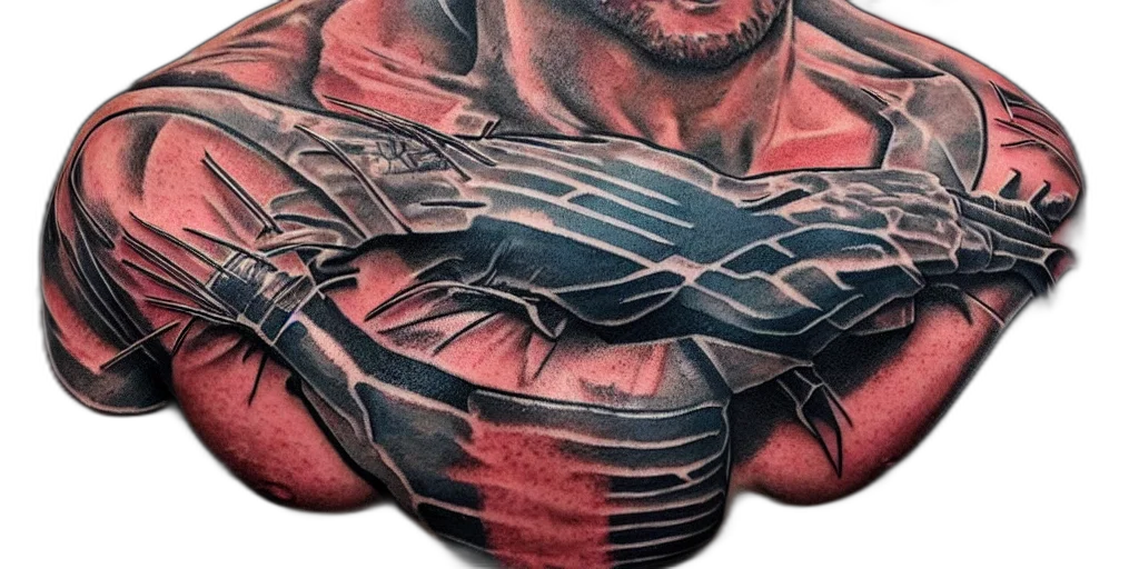 photorealistic, comic book art, wolverine, fighting transparent PNG cut-out