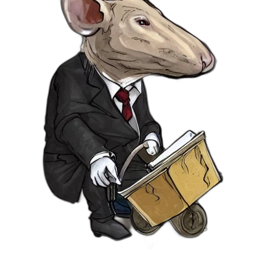 animal, jacket, mask, staff transparent PNG cut-out