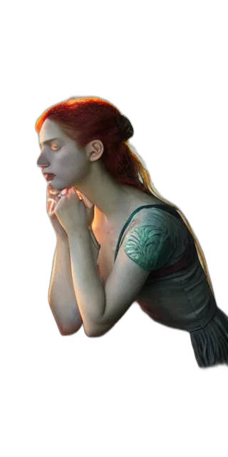 jewelry, dress, face, staff transparent PNG cut-out