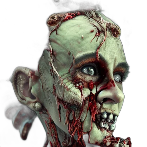 face, mask, creature, staff transparent PNG cut-out
