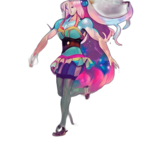 dress, staff, dragon, concept art transparent PNG cut-out