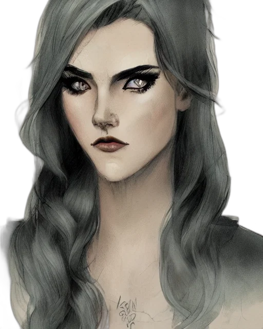 face, hair, fantasy art, concept art transparent PNG cut-out