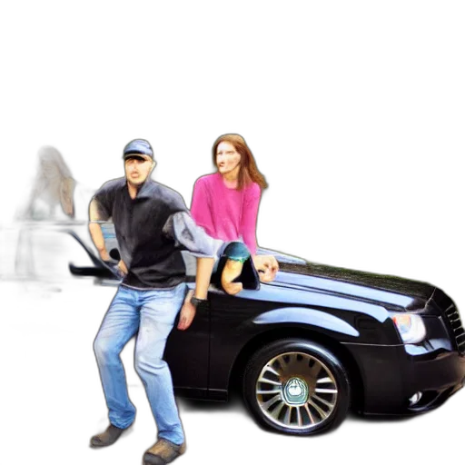 car, 3d render, photorealistic, concept art transparent PNG cut-out