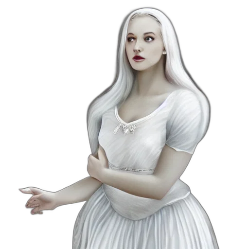 dress, jewelry, crown, staff transparent PNG cut-out