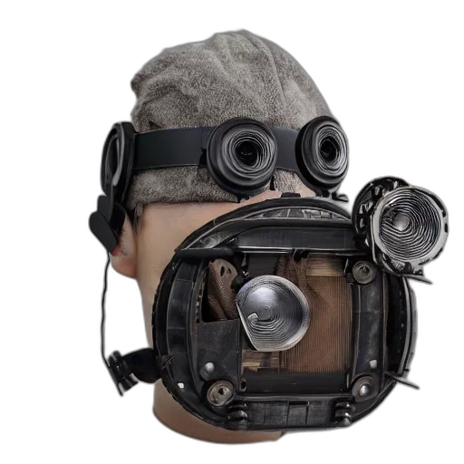 mask, face, hat, robot transparent PNG cut-out