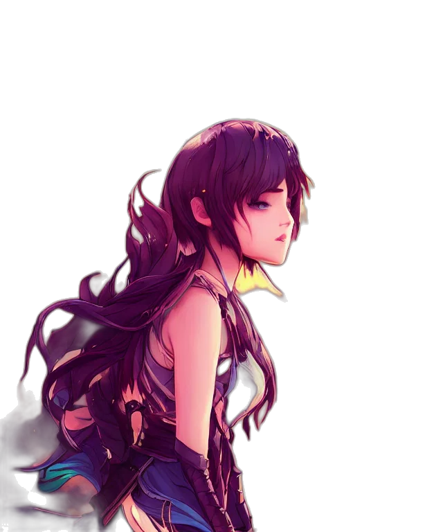 dress, robot, face, weapon transparent PNG cut-out