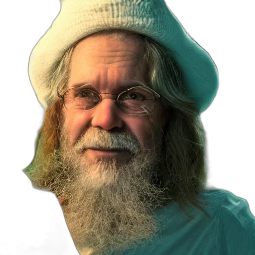 hat, face, staff, hair transparent PNG cut-out