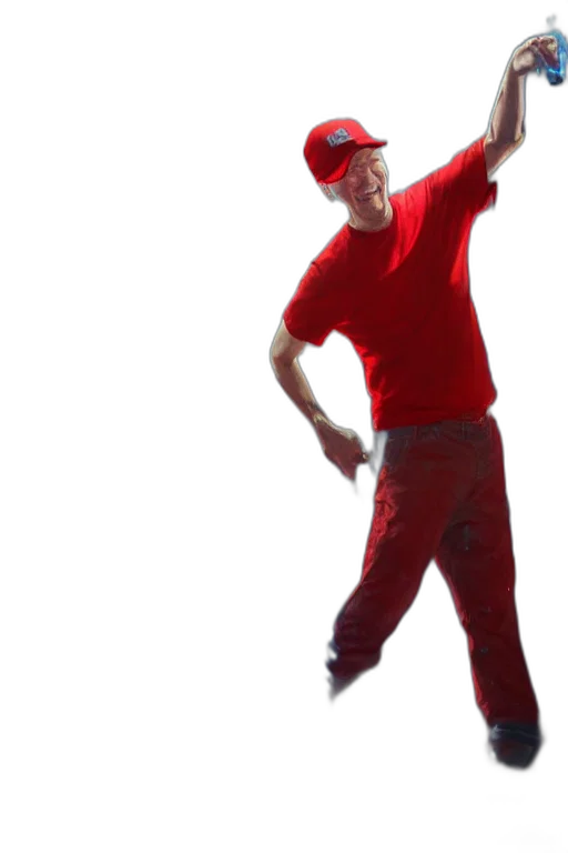 hat, staff, robot, umbrella transparent PNG cut-out