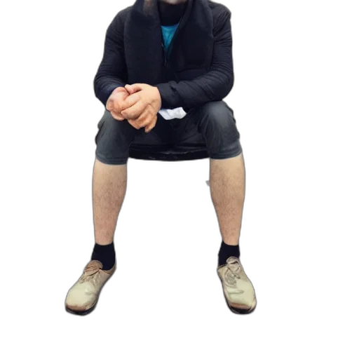 jacket, staff, creature, shoes transparent PNG cut-out