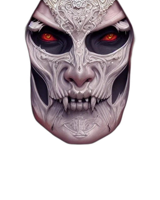 mask, face, creature, fantasy art transparent PNG cut-out