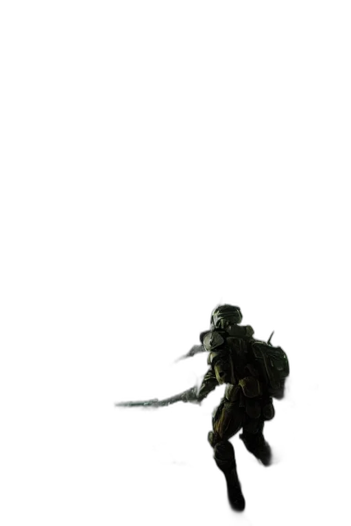 weapon, robot, creature, staff transparent PNG cut-out