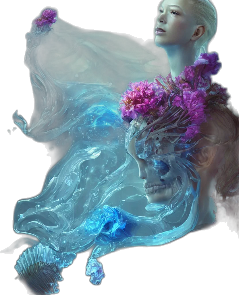 crown, dress, mask, creature transparent PNG cut-out
